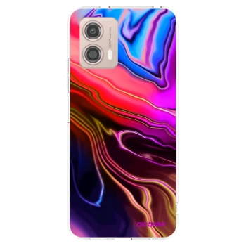 Picasee silikonska prozirna maskica za Motorola Moto G53 5G - Electric