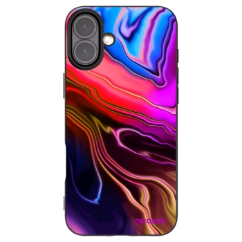 Picasee crna silikonska maskica za Apple iPhone 16 Plus - Electric