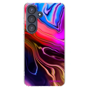 Picasee silikonska prozirna maskica za Samsung Galaxy S25 5G - Electric