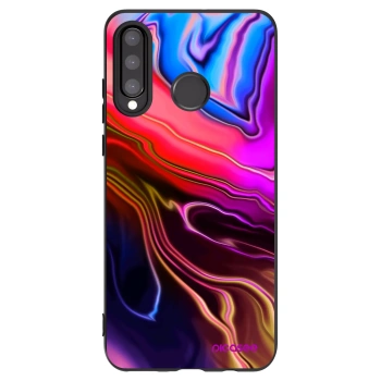 Picasee crna silikonska maskica za Huawei P30 Lite - Electric