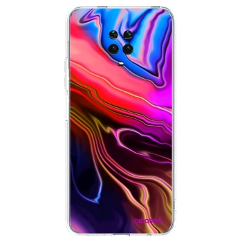 Picasee silikonska prozirna maskica za Xiaomi Redmi Note 9 Pro - Electric