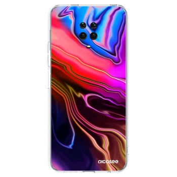 Picasee silikonska prozirna maskica za Xiaomi Redmi Note 9S - Electric