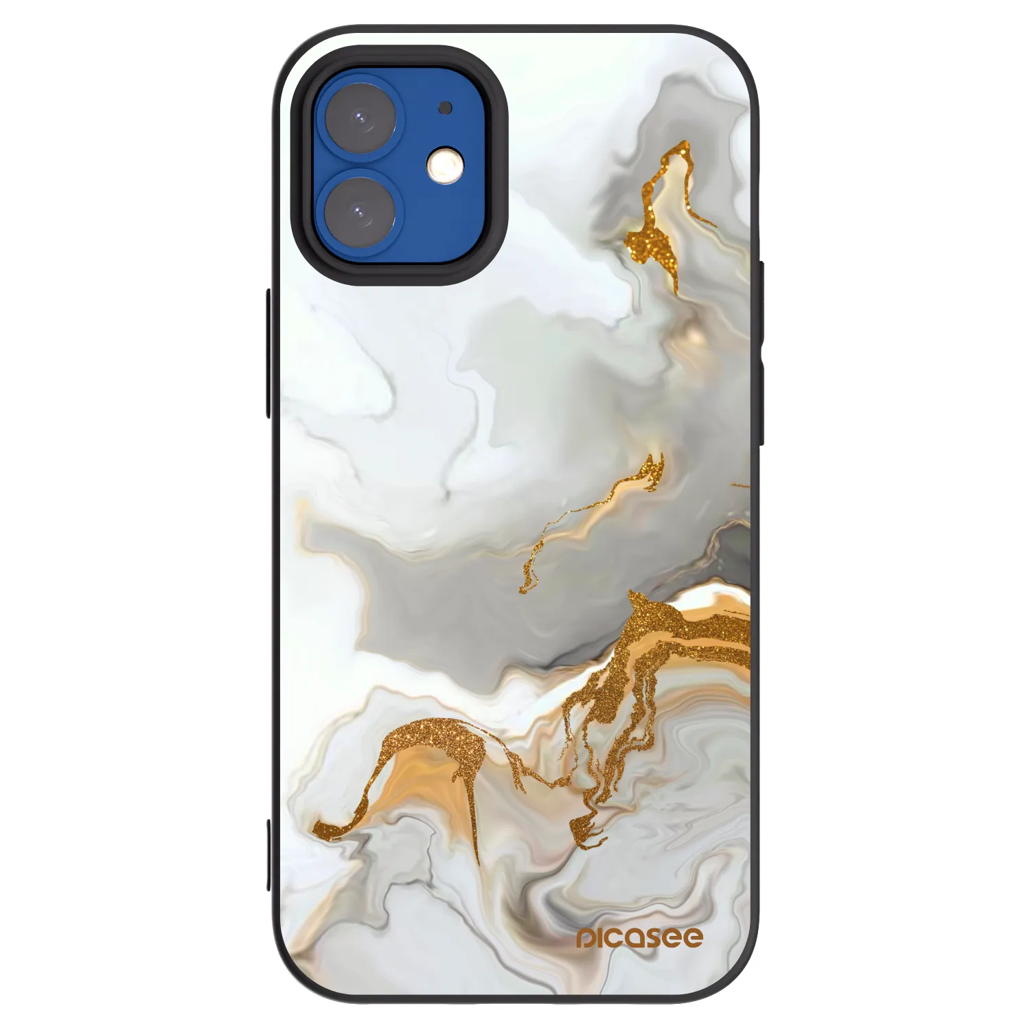 Picasee crna silikonska maskica za Apple iPhone 12 mini - Her