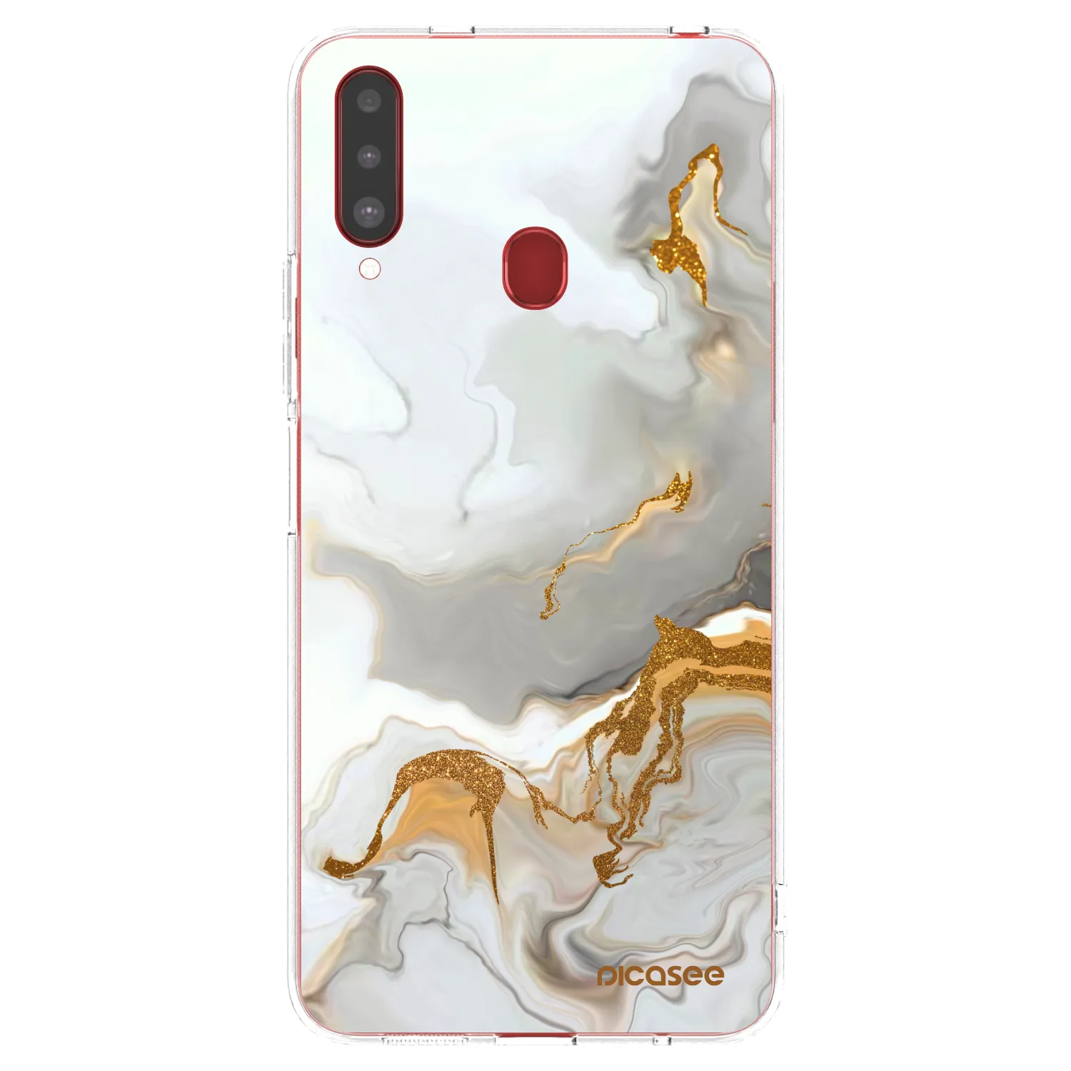 Picasee silikonska prozirna maskica za Samsung Galaxy A20s - Her