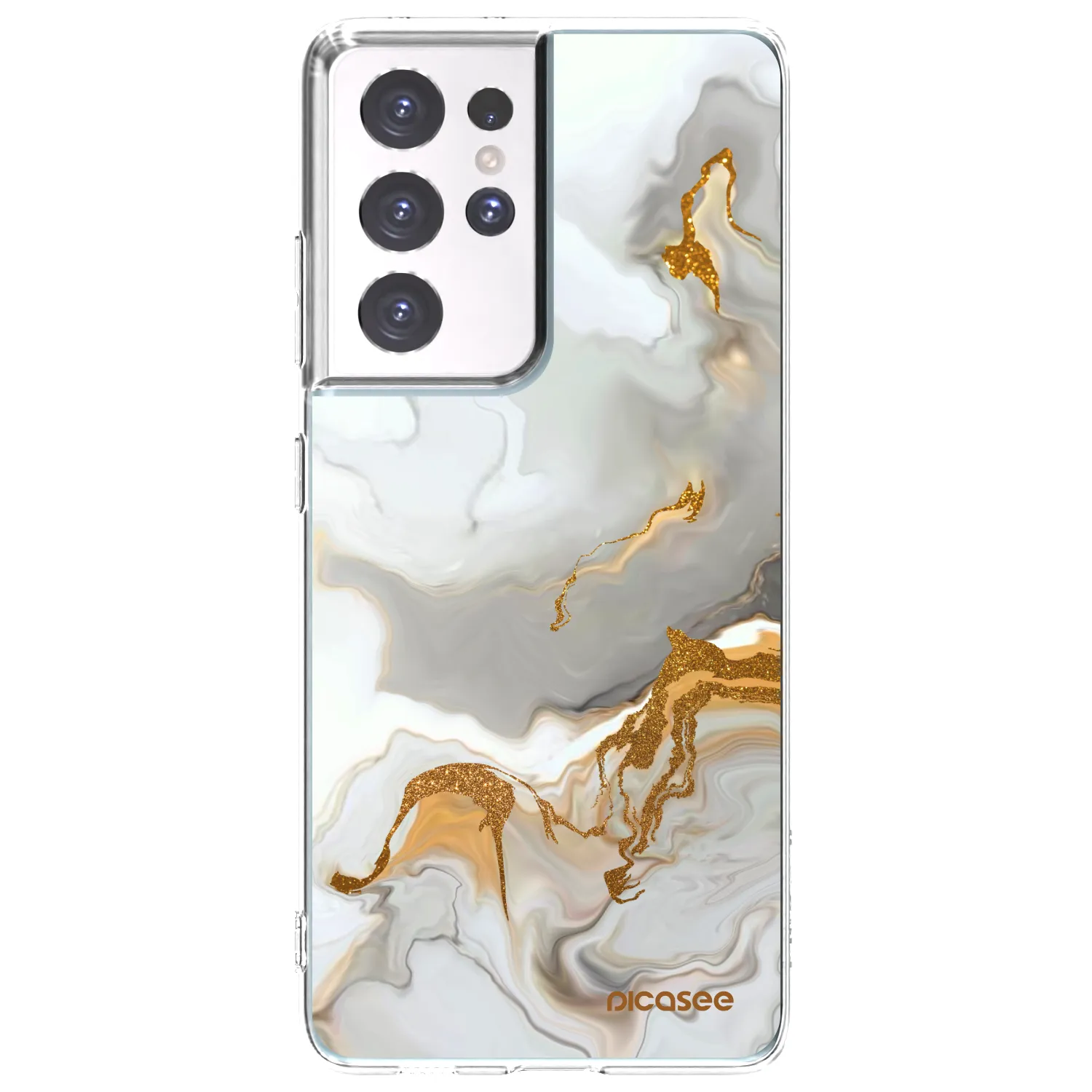 Picasee silikonska prozirna maskica za Samsung Galaxy S21 Ultra 5G G998B - Her