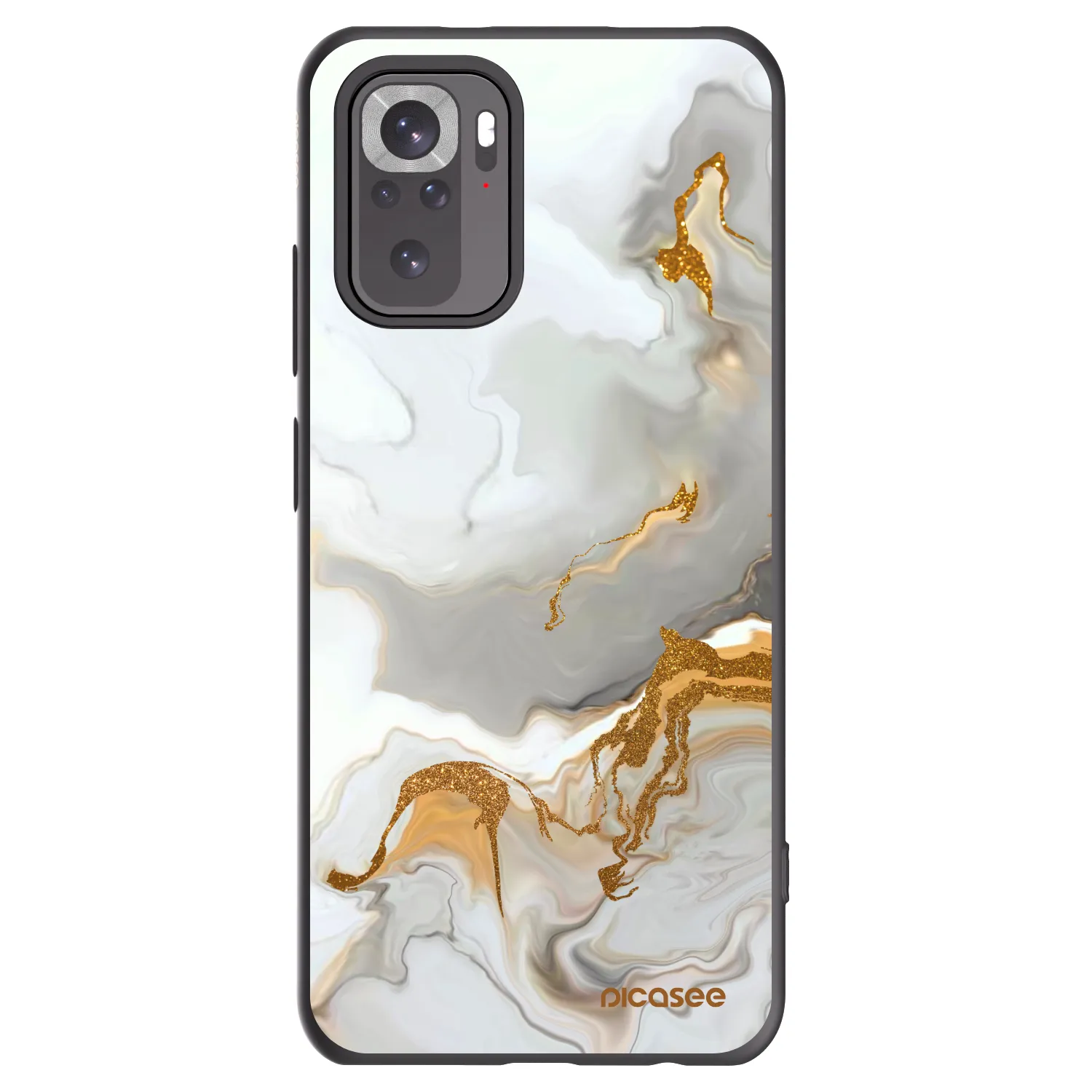Picasee crna silikonska maskica za Xiaomi Redmi Note 10 - Her