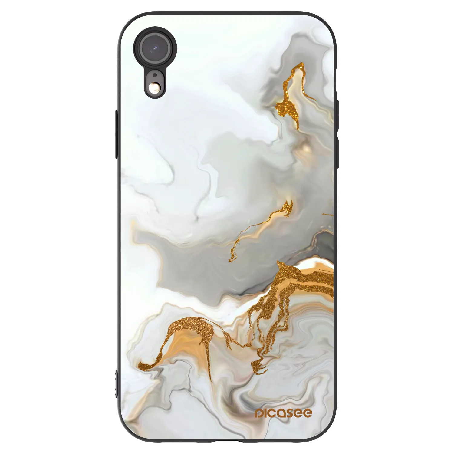 Picasee crna silikonska maskica za Apple iPhone XR - Her