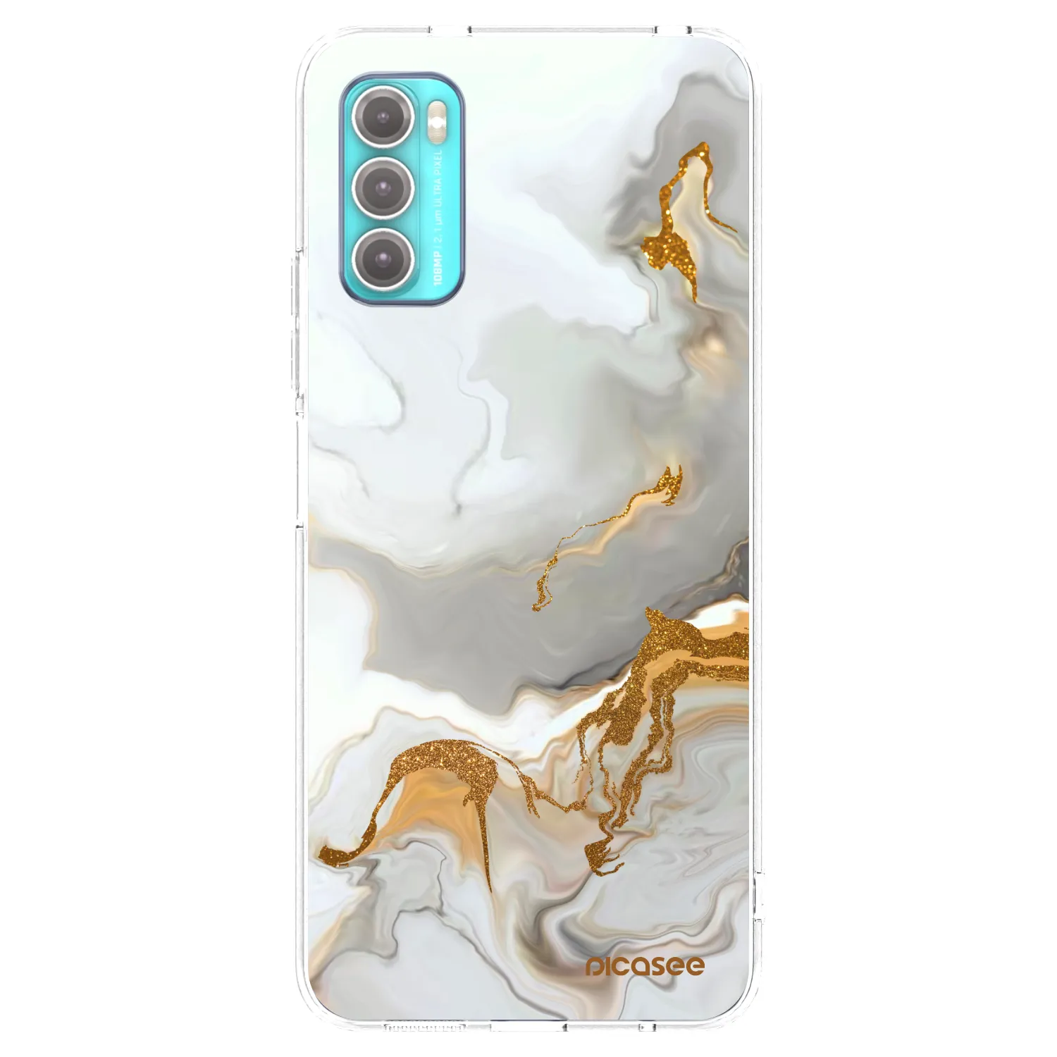 Picasee silikonska prozirna maskica za Motorola Moto G60 - Her
