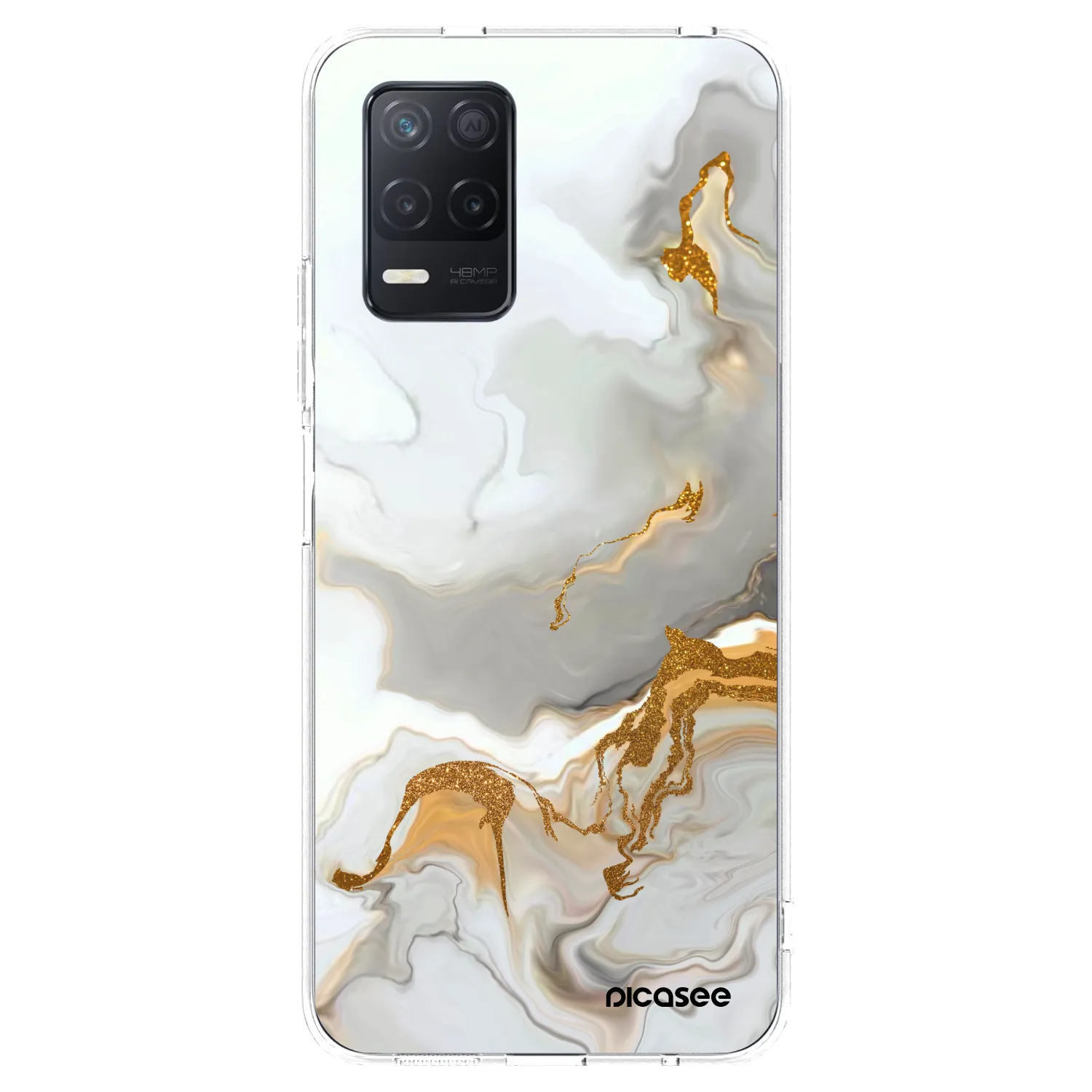 Picasee silikonska prozirna maskica za Realme 8 5G - Her