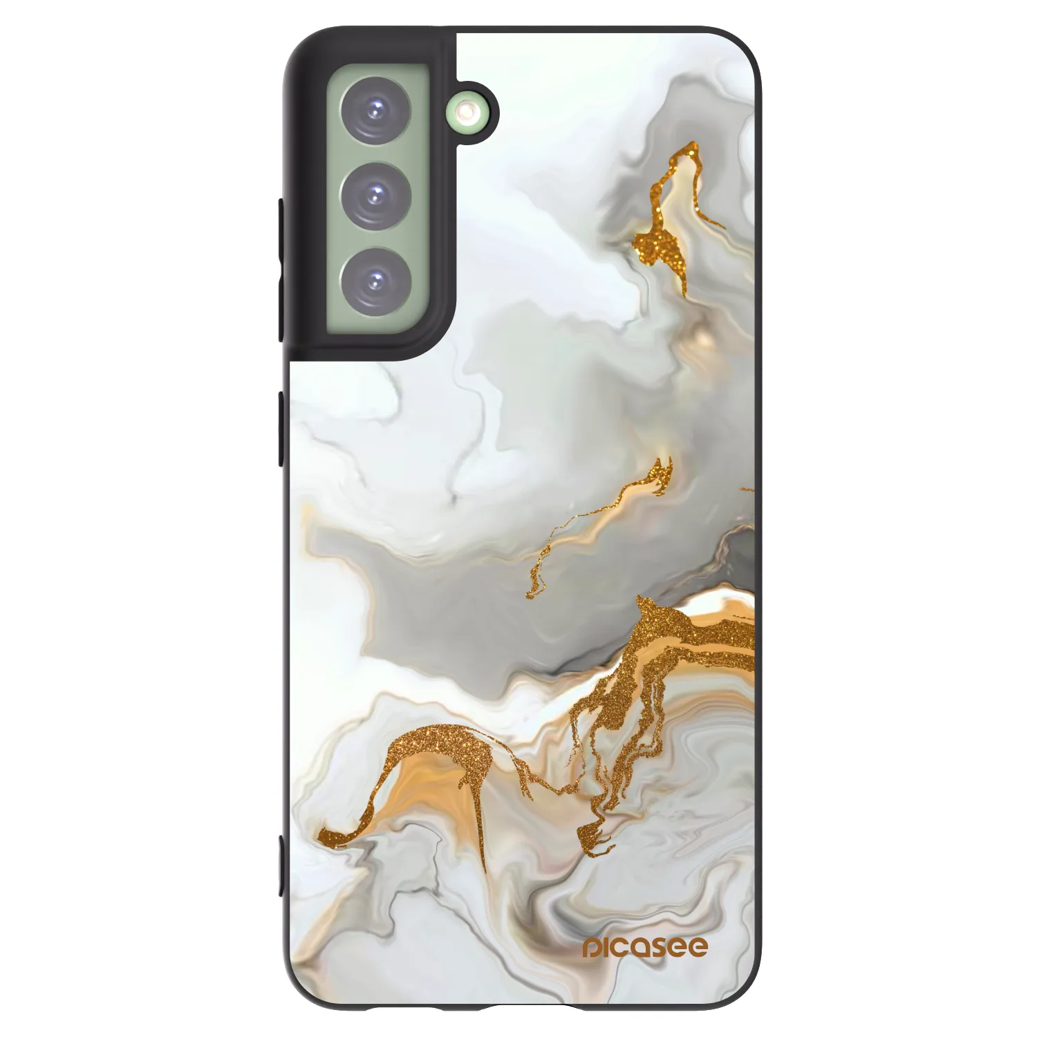 Picasee crna silikonska maskica za Samsung Galaxy S21 FE 5G - Her