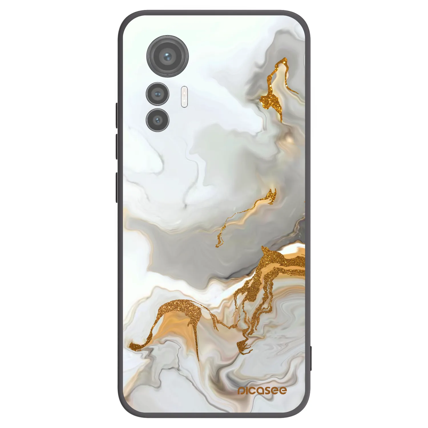 Picasee crna silikonska maskica za Xiaomi 12 Lite - Her