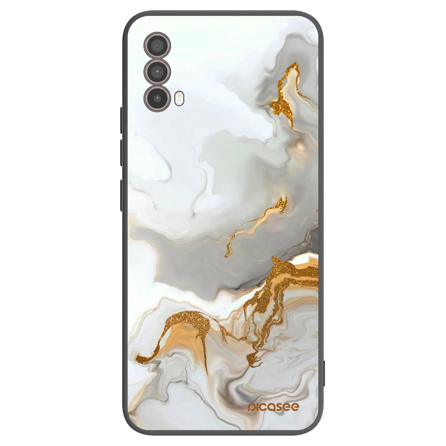 Picasee crna silikonska maskica za Motorola Moto E40 - Her