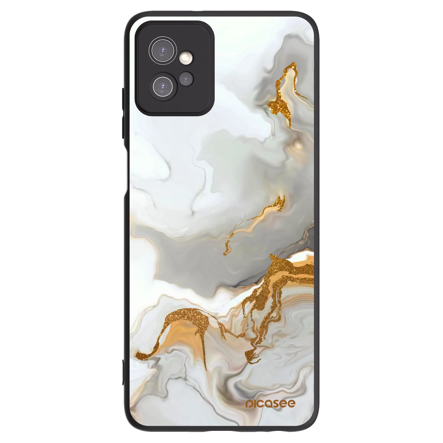 Picasee crna silikonska maskica za Motorola Moto G32 - Her