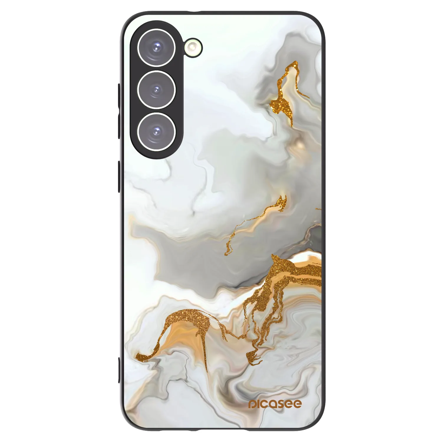 Picasee crna silikonska maskica za Samsung Galaxy S23+ 5G - Her