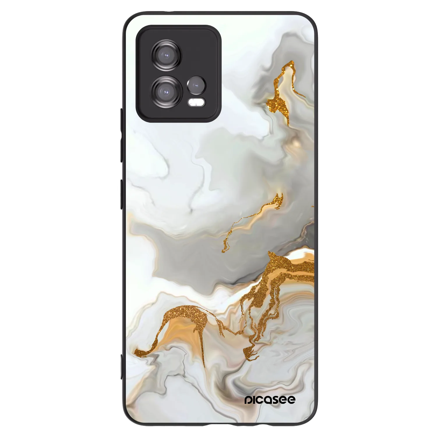 Picasee crna silikonska maskica za Motorola Moto G72 - Her