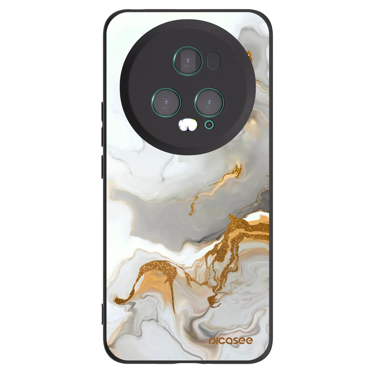 Picasee crna silikonska maskica za Honor Magic5 Pro - Her
