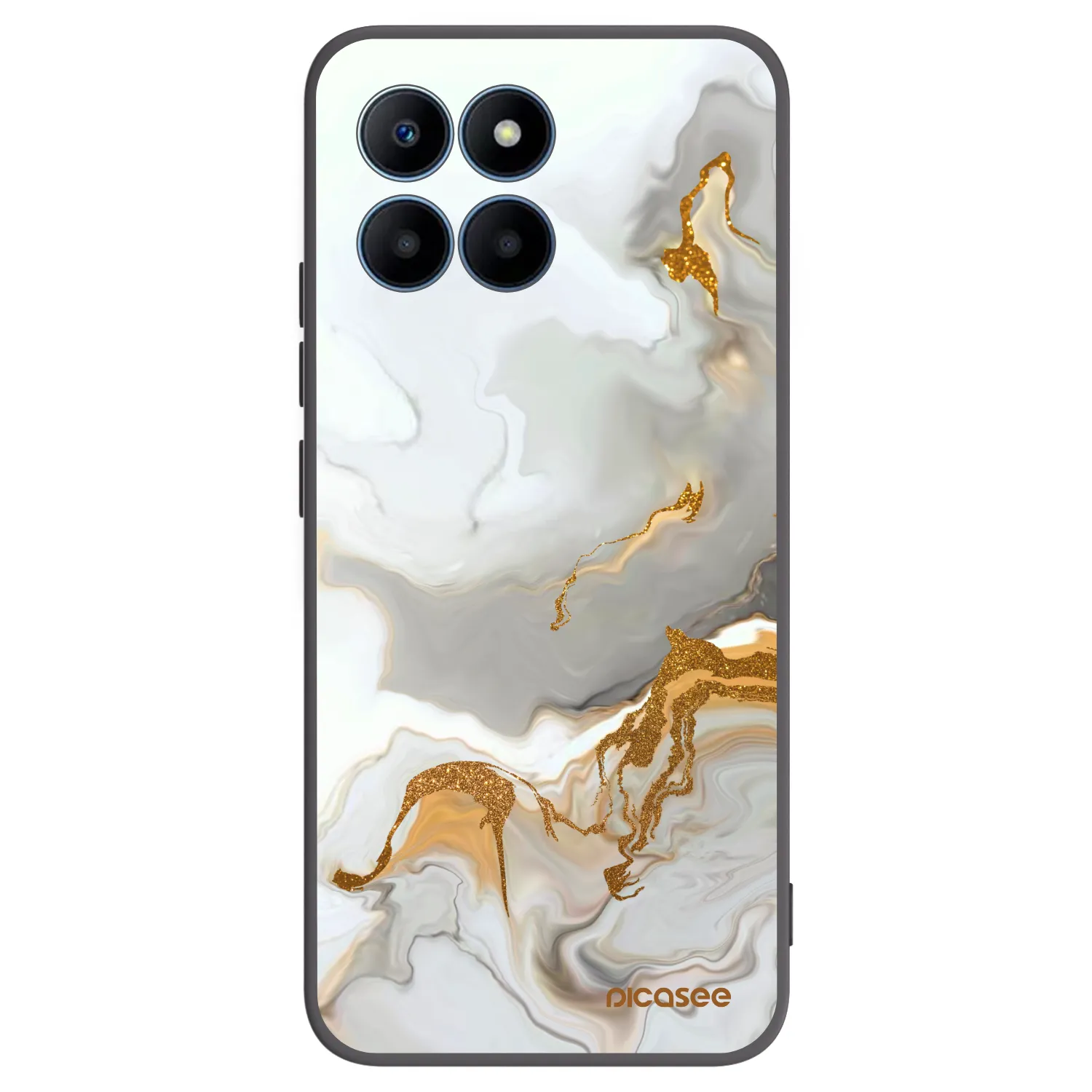 Picasee crna silikonska maskica za Honor 70 Lite - Her