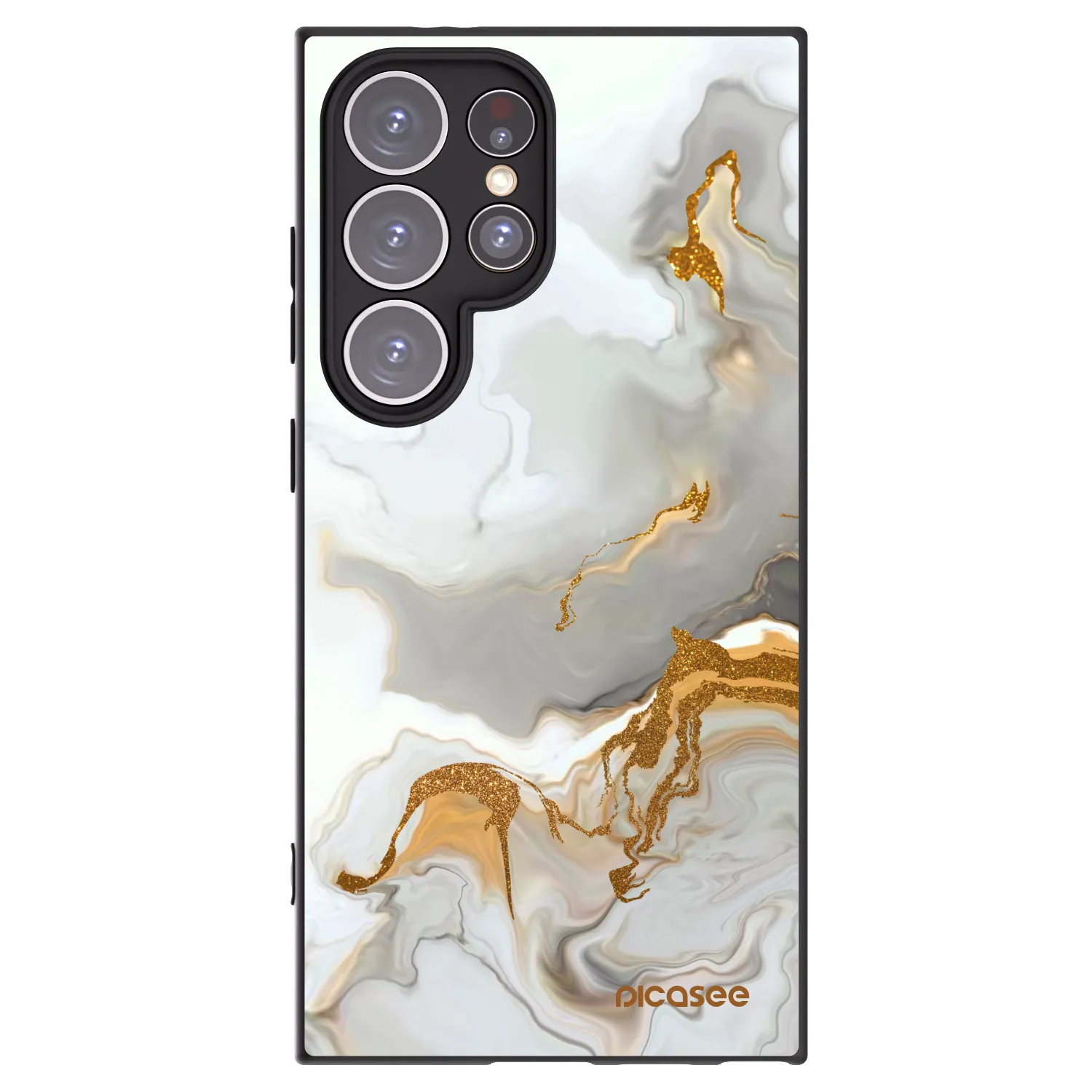 Picasee crna silikonska maskica za Samsung Galaxy S24 Ultra S928B 5G - Her