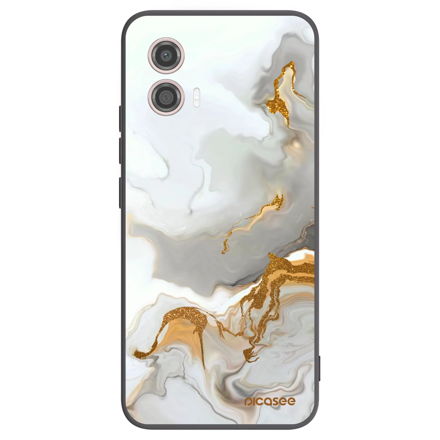 Picasee crna silikonska maskica za Motorola Moto G53 5G - Her