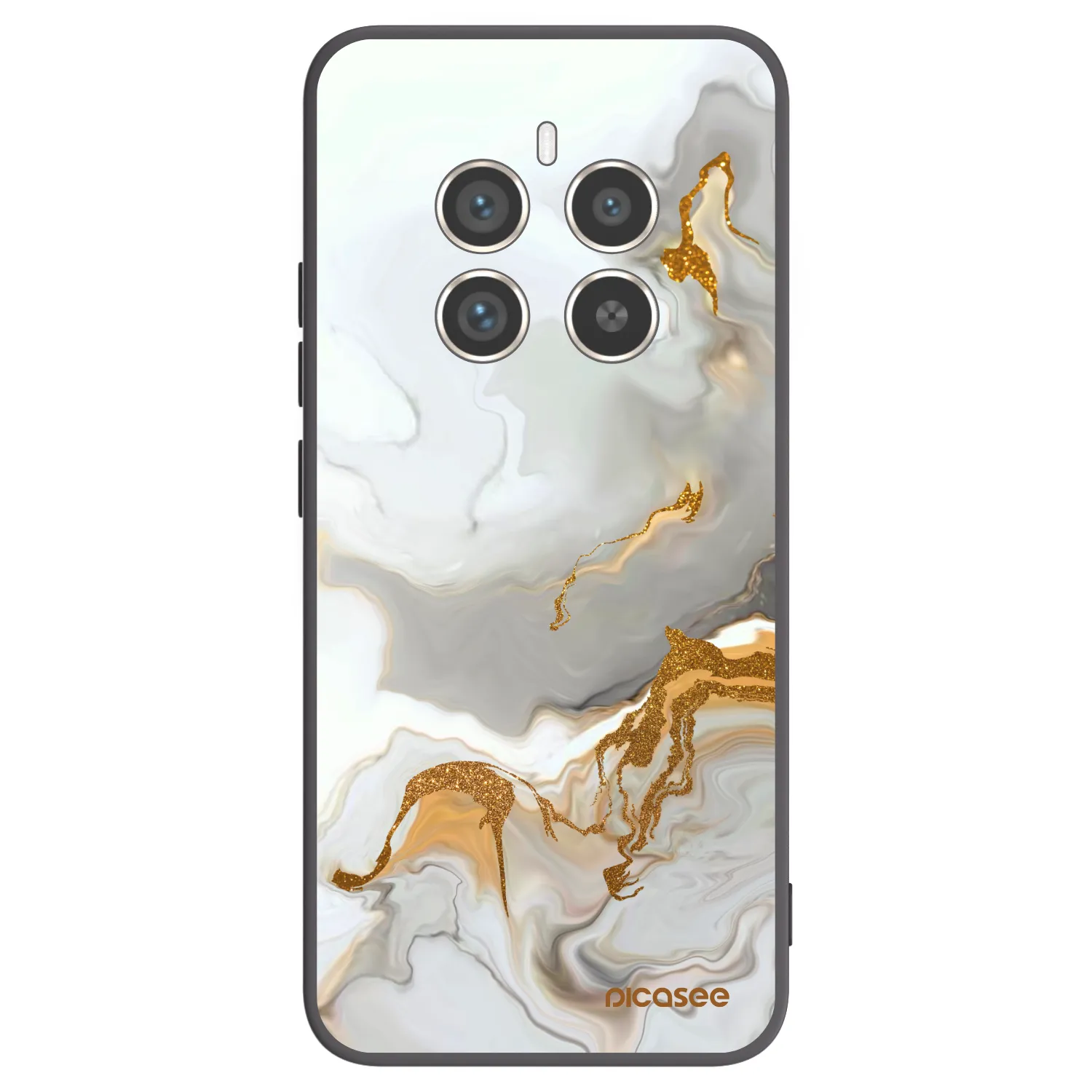 Picasee crna silikonska maskica za Realme 12 Pro 5G - Her