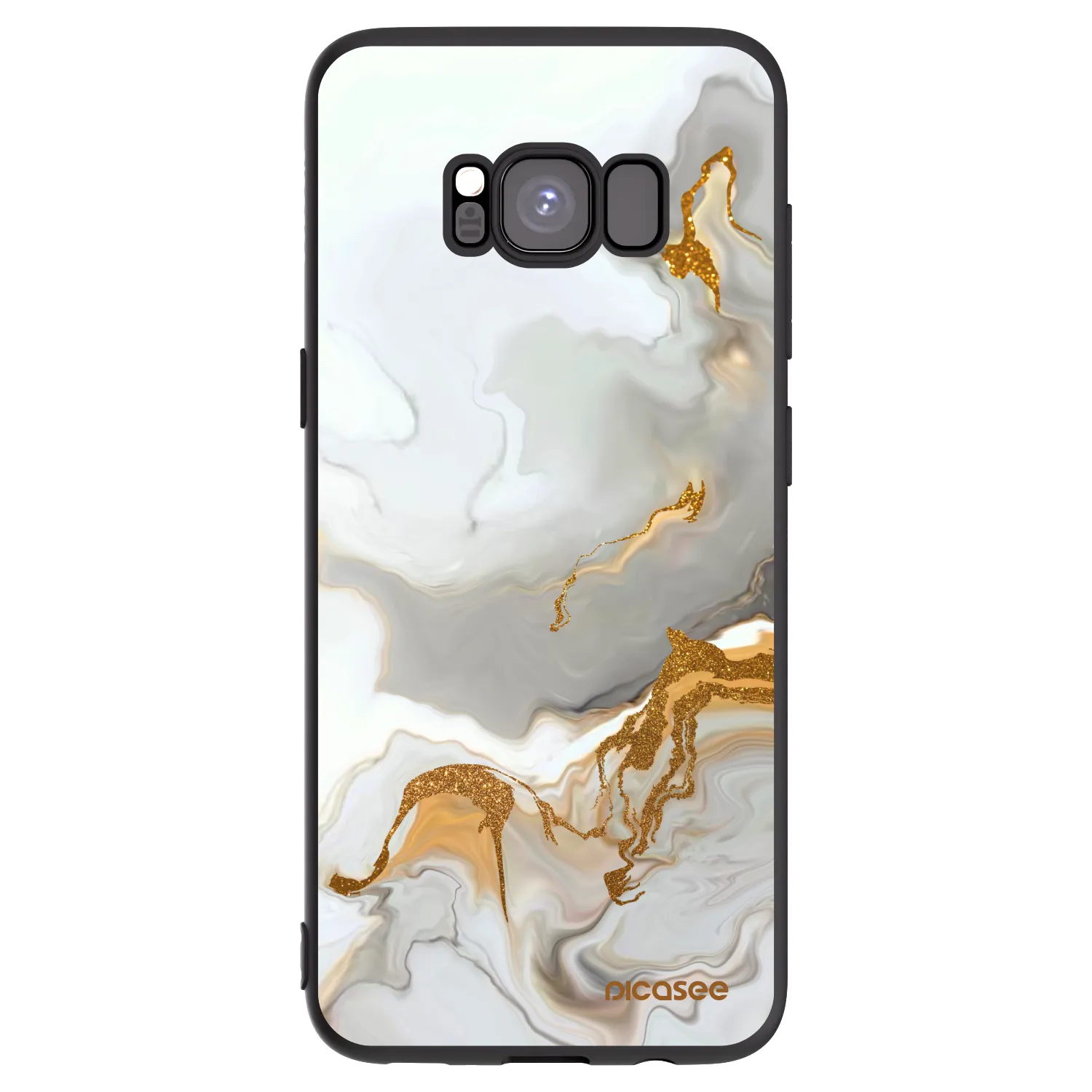Picasee crna silikonska maskica za Samsung Galaxy S8 G950F - Her