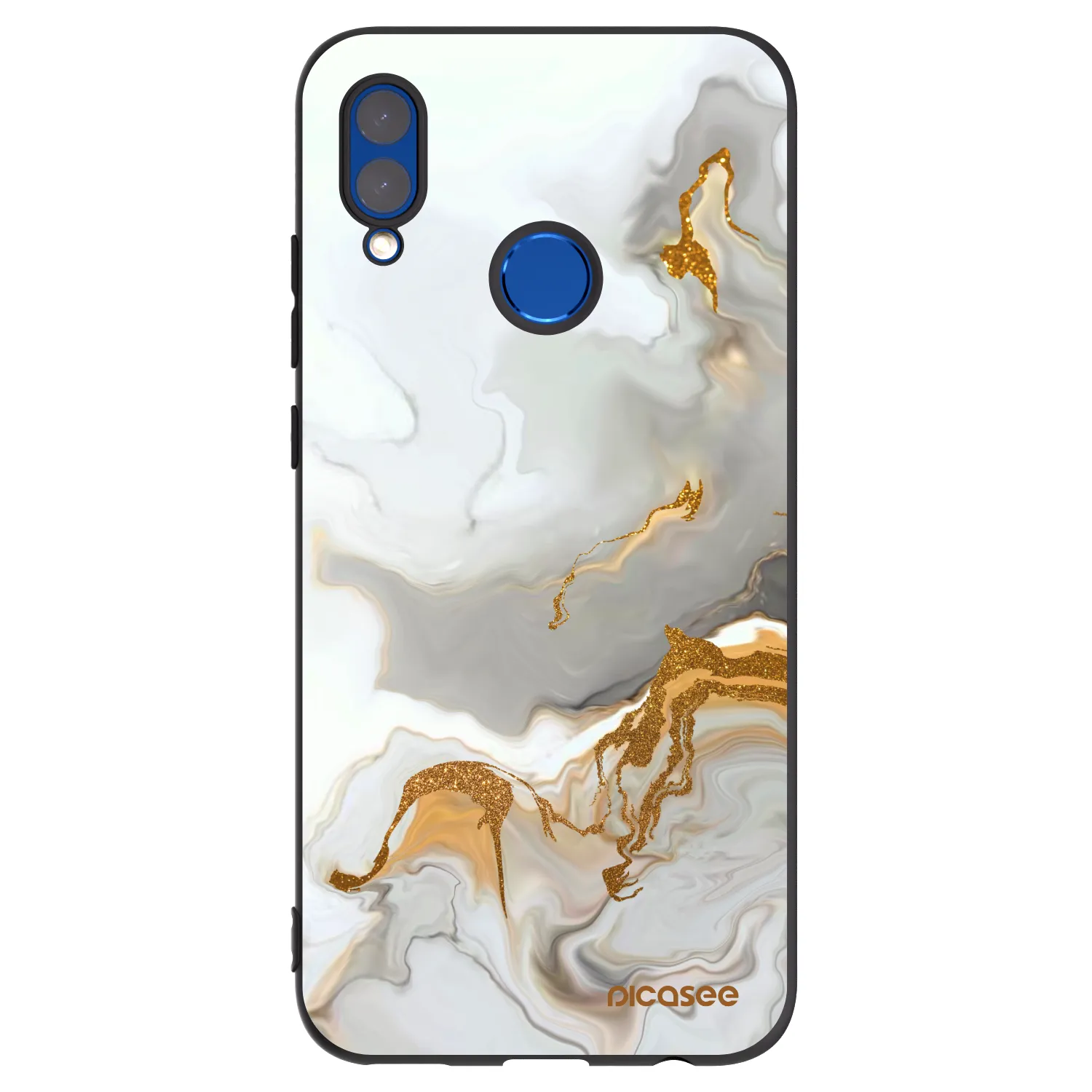 Picasee crna silikonska maskica za Honor 10 Lite - Her