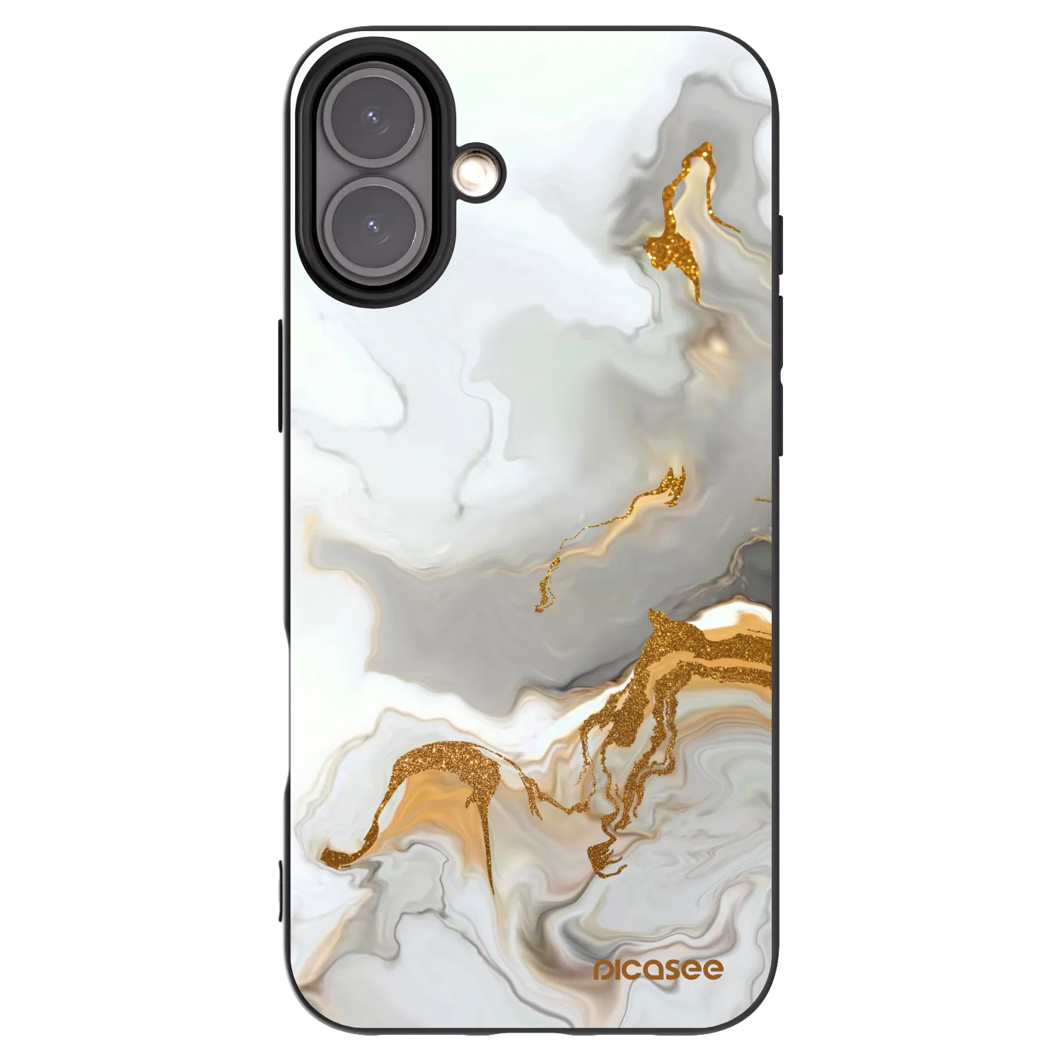 Picasee crna silikonska maskica za Apple iPhone 16 Plus - Her
