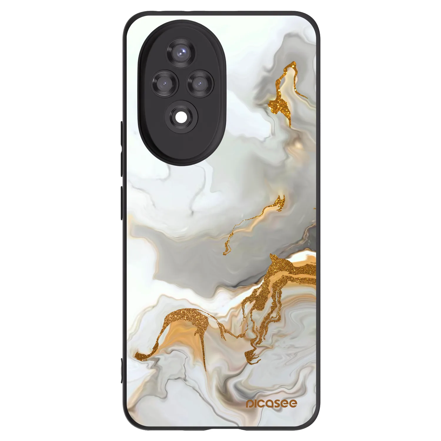 Picasee crna silikonska maskica za Honor 200 Pro 5G - Her