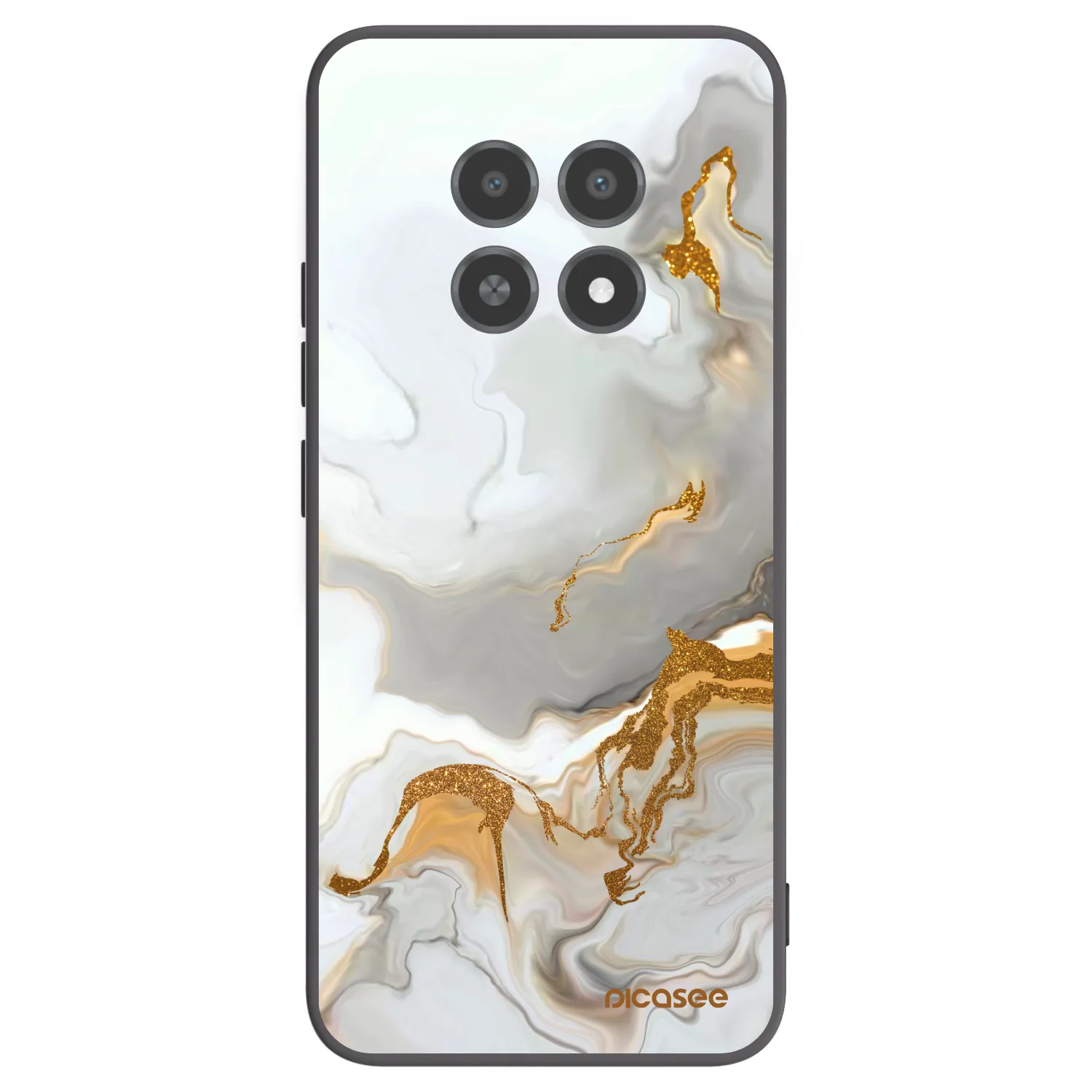 Picasee crna silikonska maskica za Realme 12X - Her