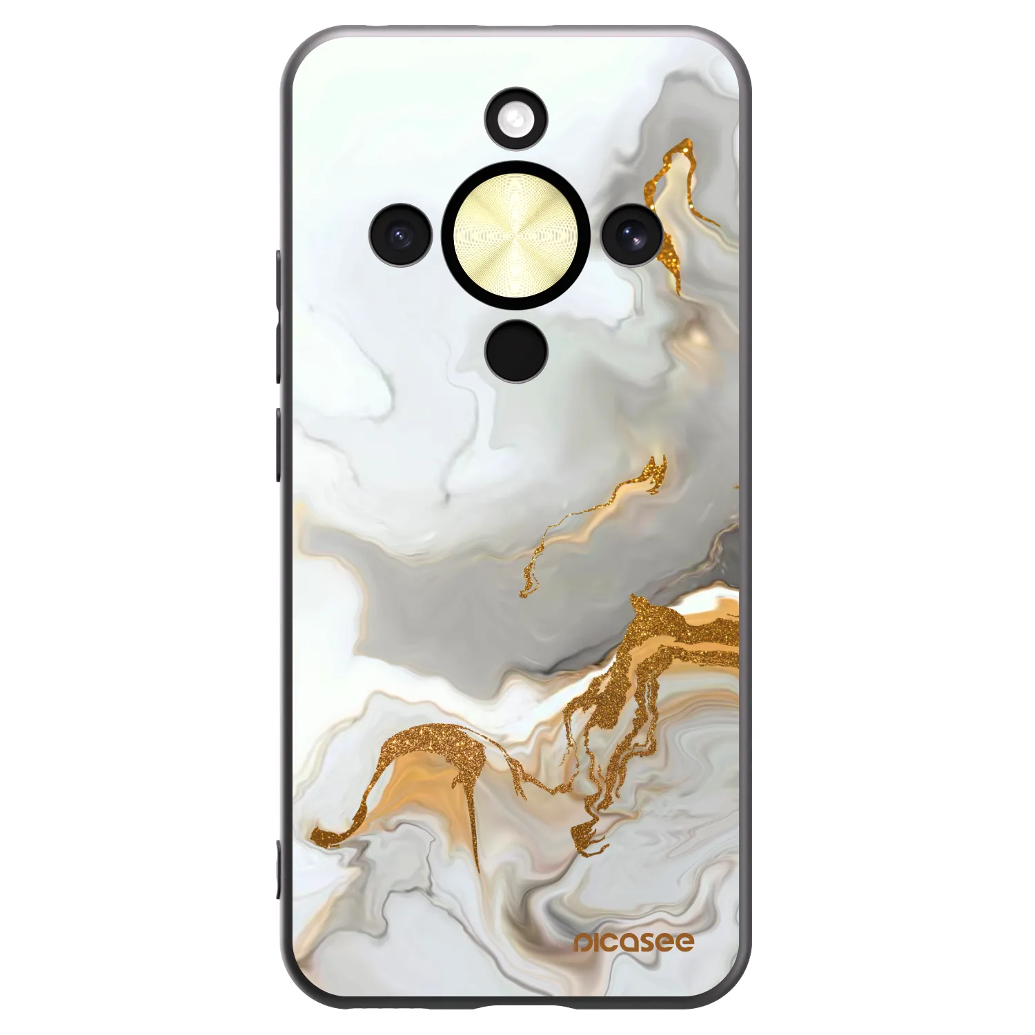Picasee crna silikonska maskica za Honor Magic8 Lite 5G - Her