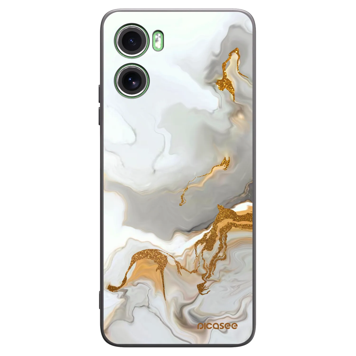 Picasee crna silikonska maskica za Motorola Moto G06 - Her