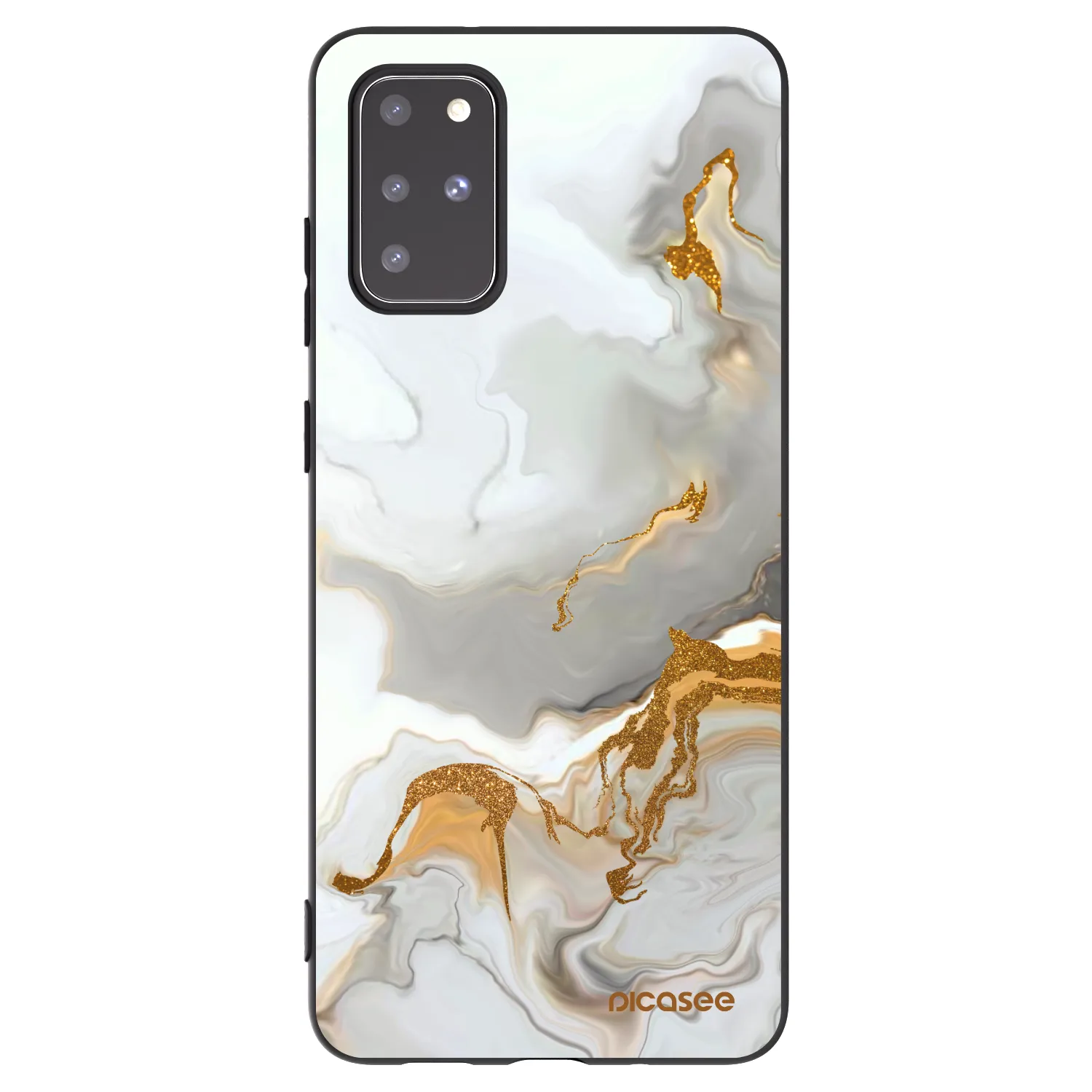 Picasee crna silikonska maskica za Samsung Galaxy S20+ G985F - Her