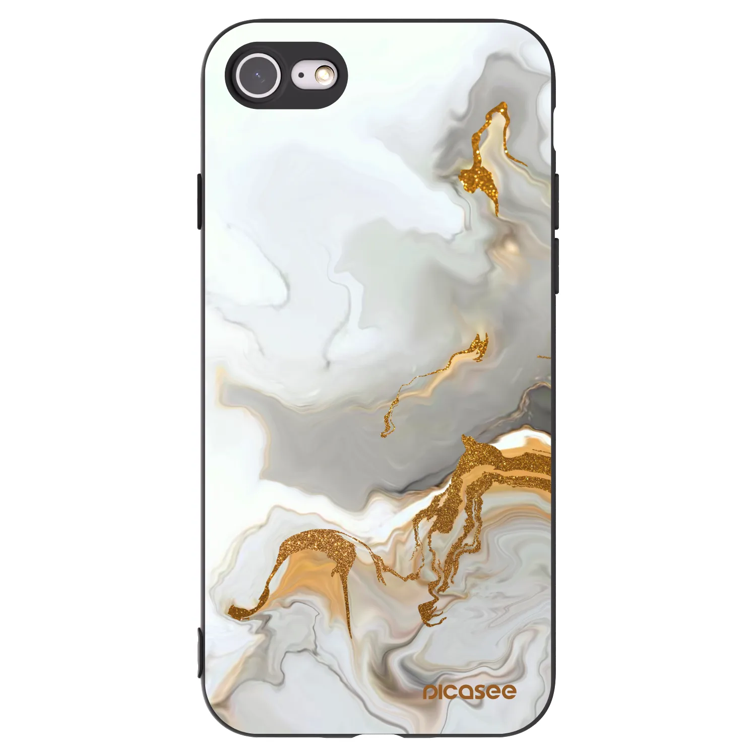 Picasee crna silikonska maskica za Apple iPhone SE 2020 - Her