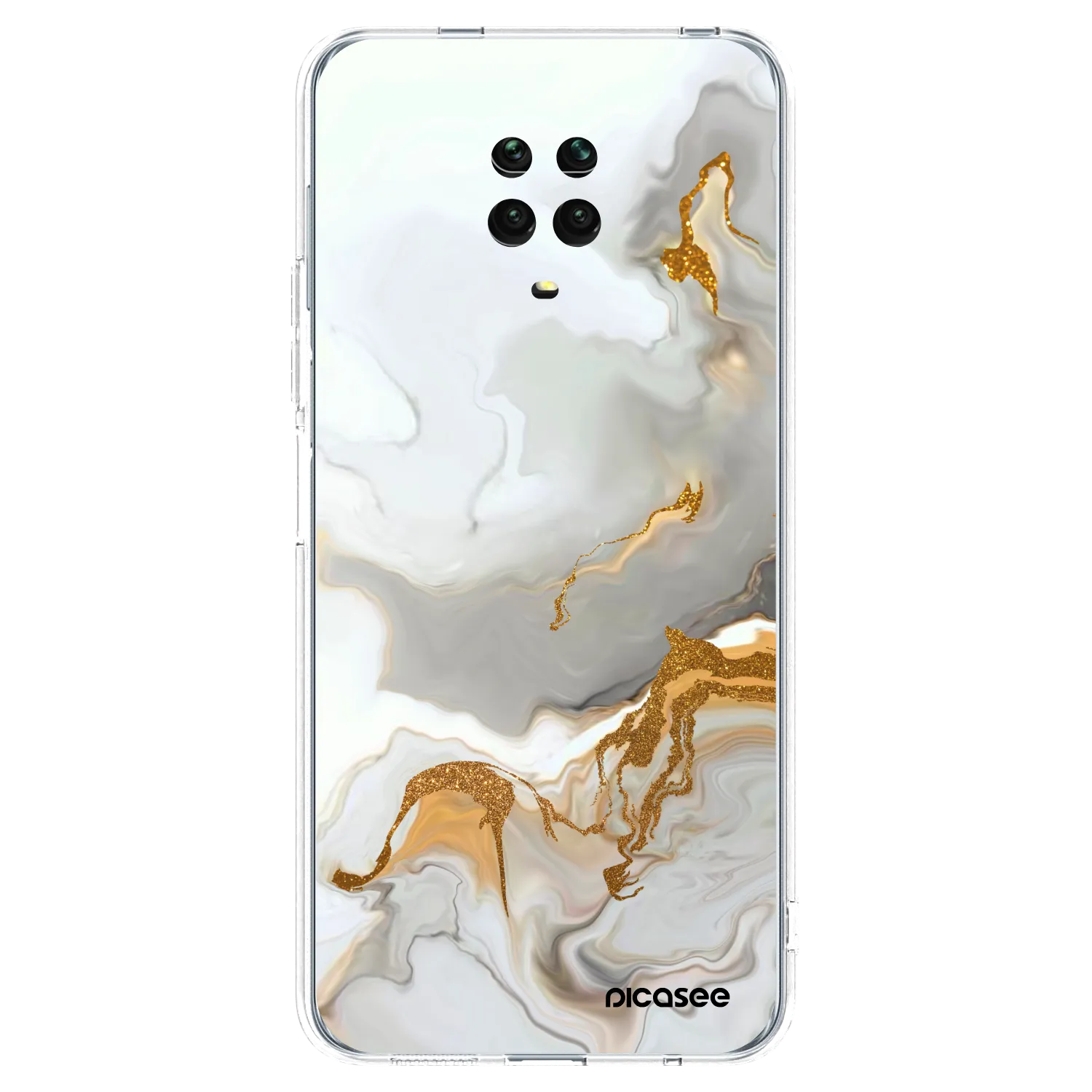 Picasee silikonska prozirna maskica za Xiaomi Redmi Note 9S - Her