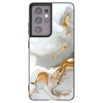 Picasee crna silikonska maskica za Samsung Galaxy S21 Ultra 5G G998B - Her