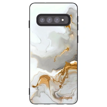 Picasee crna silikonska maskica za Samsung Galaxy S10 G973 - Her