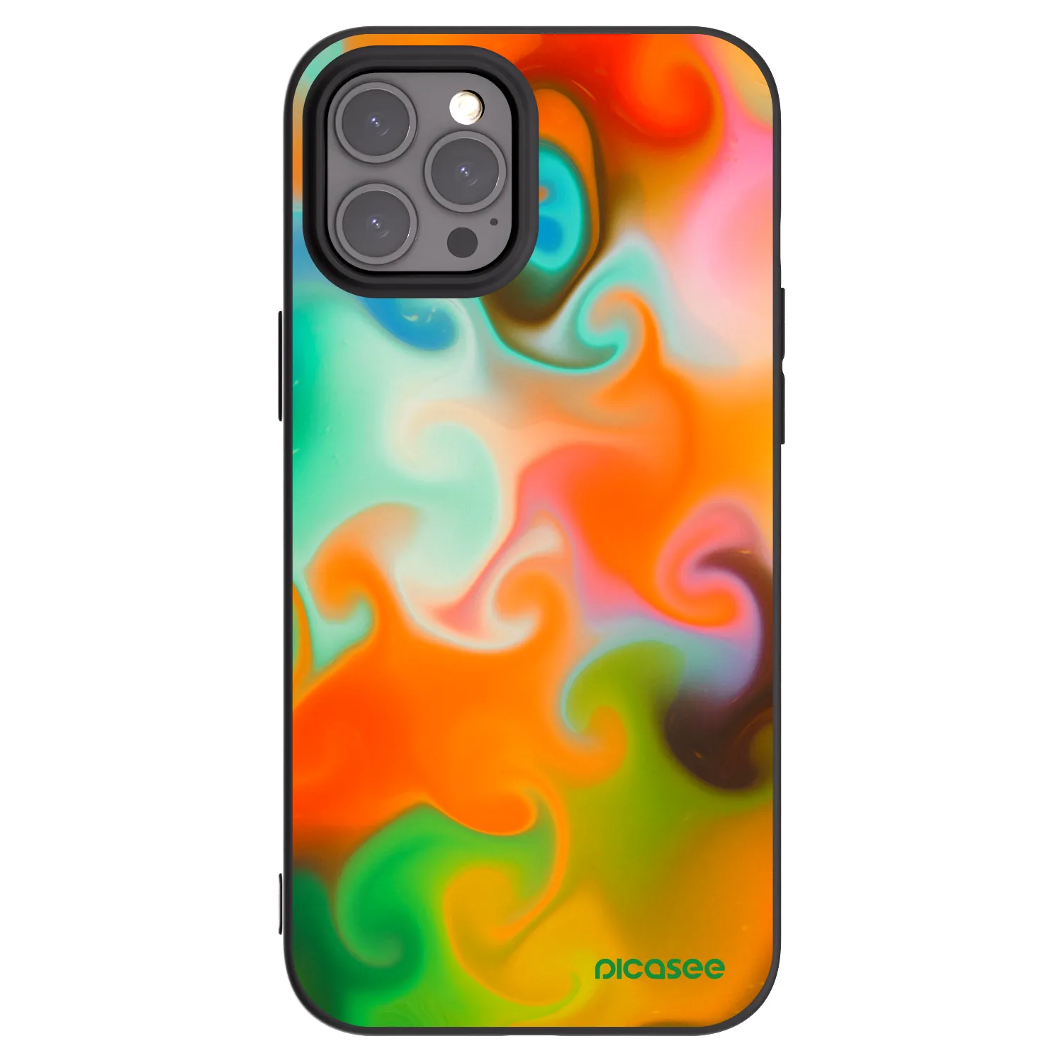 Picasee crna silikonska maskica za Apple iPhone 12 Pro Max - Juice