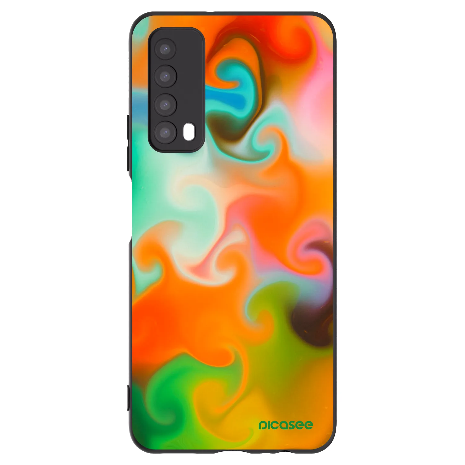 Picasee crna silikonska maskica za Huawei P Smart 2021 - Juice