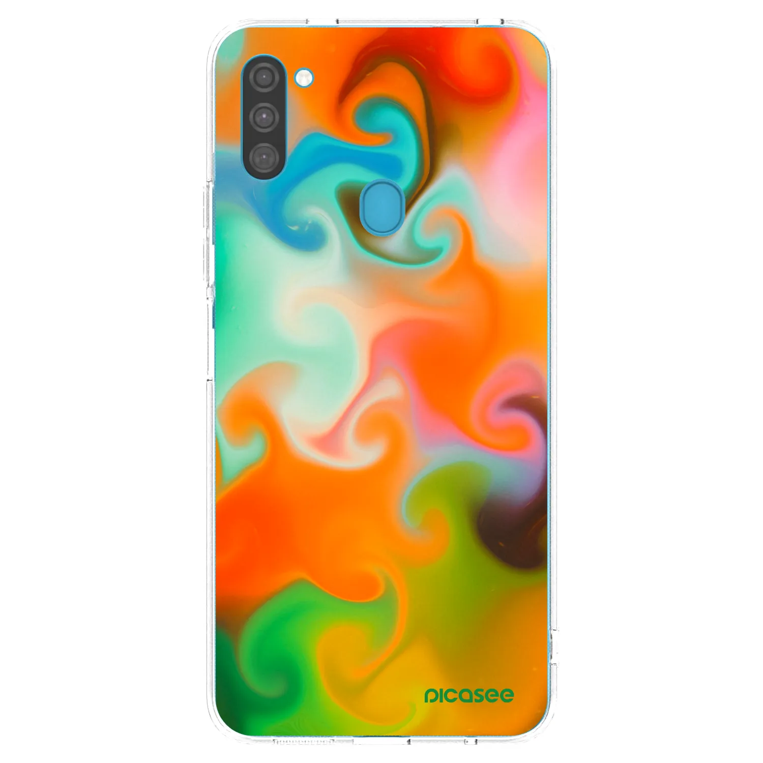 Picasee silikonska prozirna maskica za Samsung Galaxy M11 - Juice