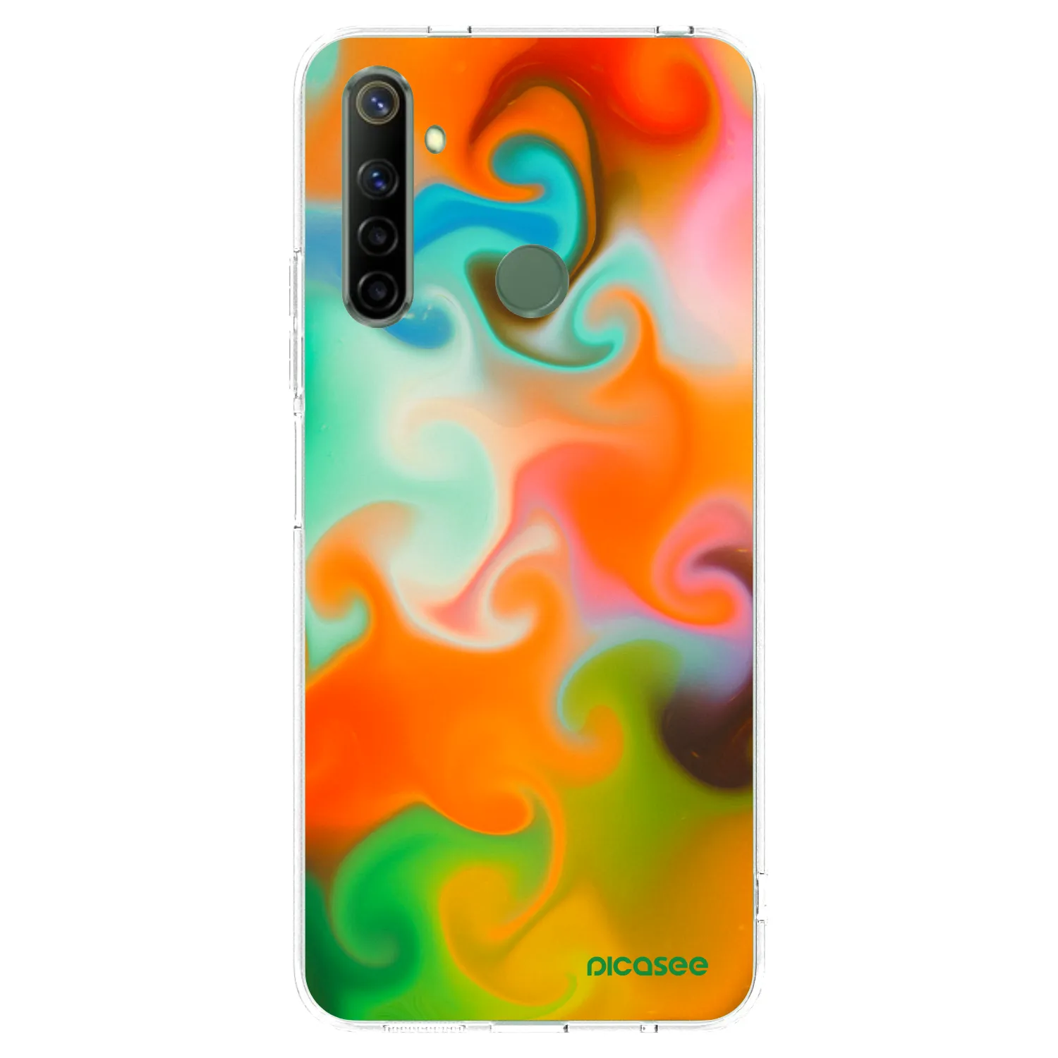 Picasee silikonska prozirna maskica za Realme 6i - Juice