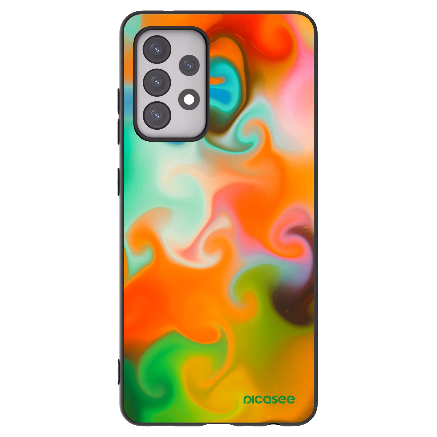 Picasee crna silikonska maskica za Samsung Galaxy A52 5G A525F - Juice