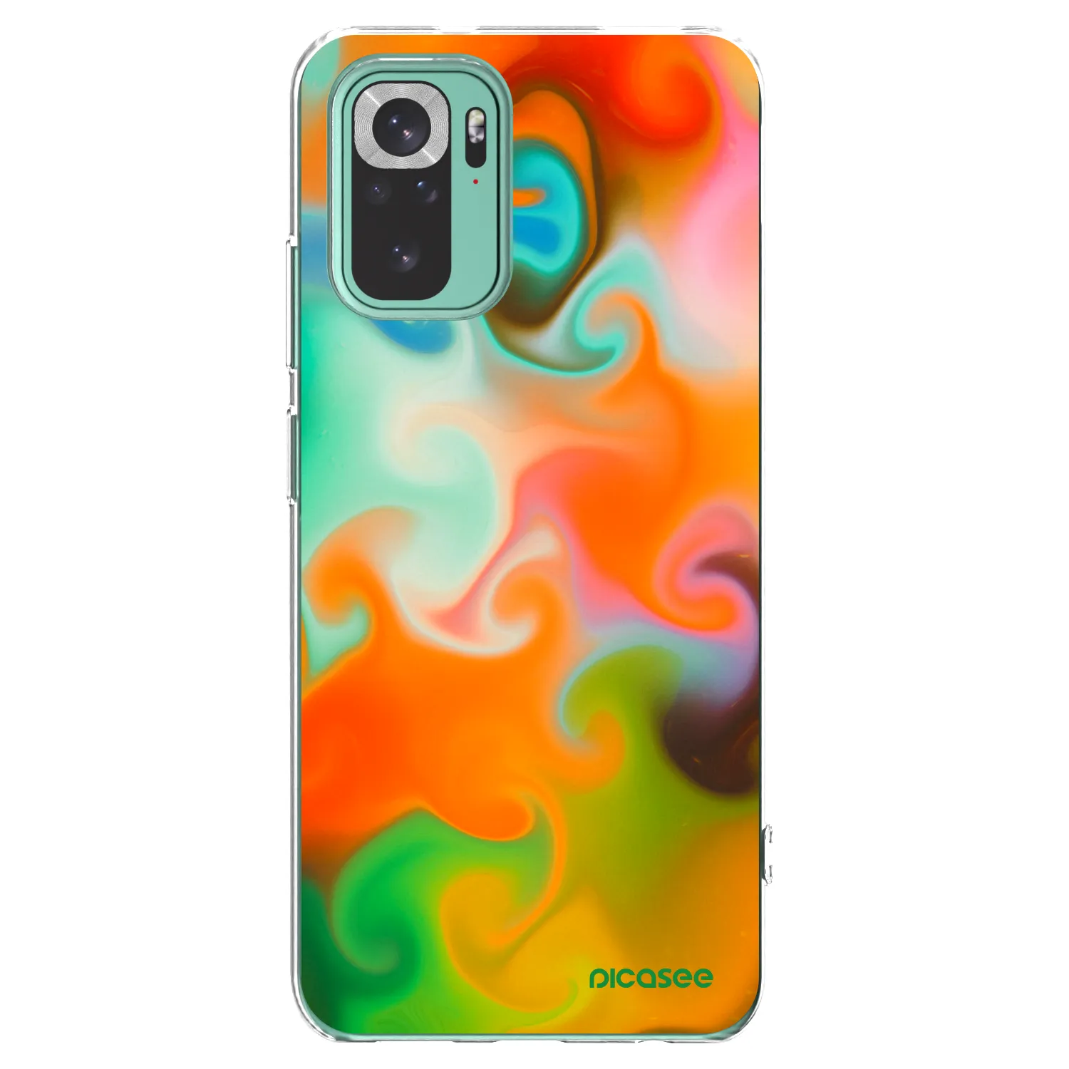 Picasee silikonska prozirna maskica za Xiaomi Redmi Note 10 Pro - Juice