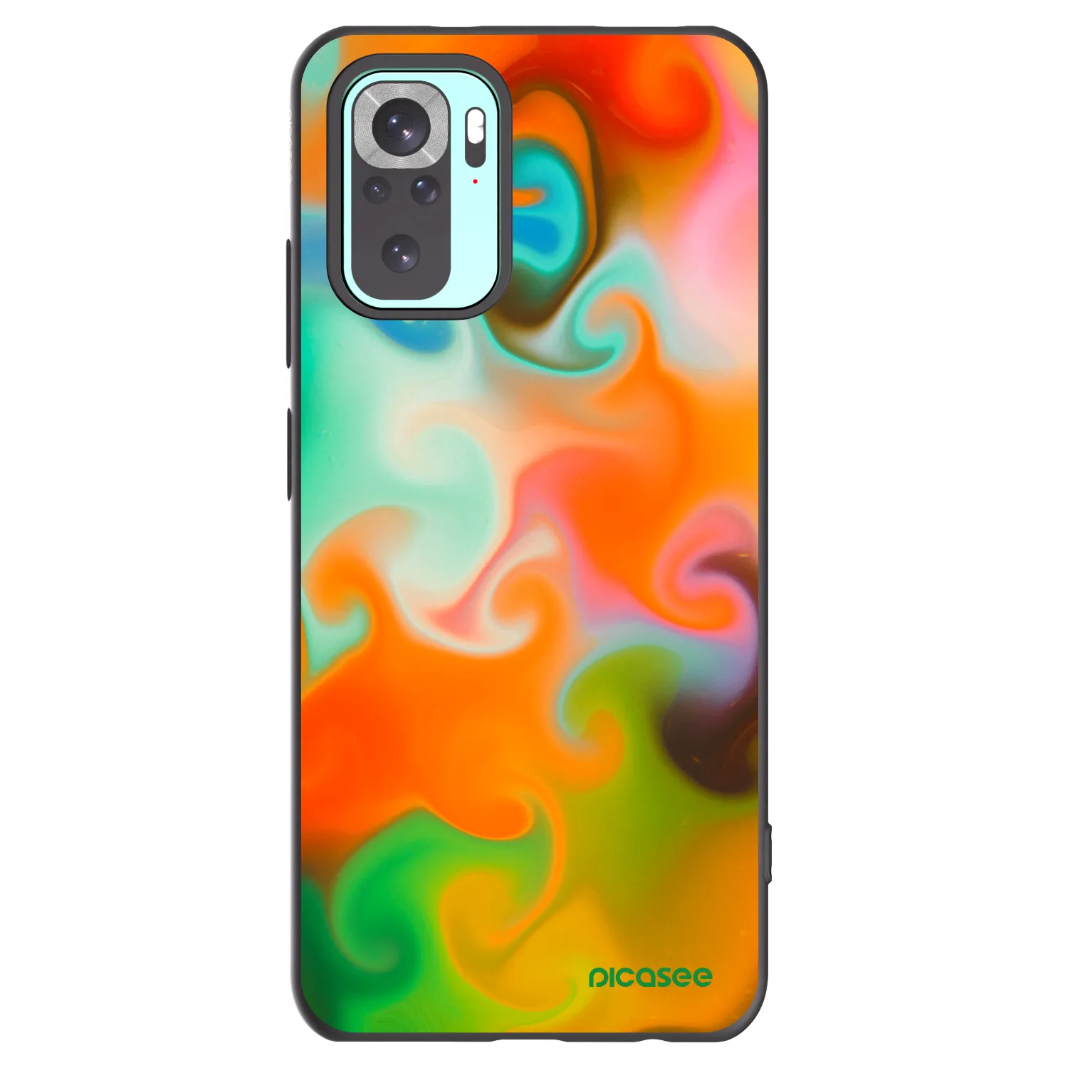 Picasee crna silikonska maskica za Xiaomi Redmi Note 10 Pro - Juice