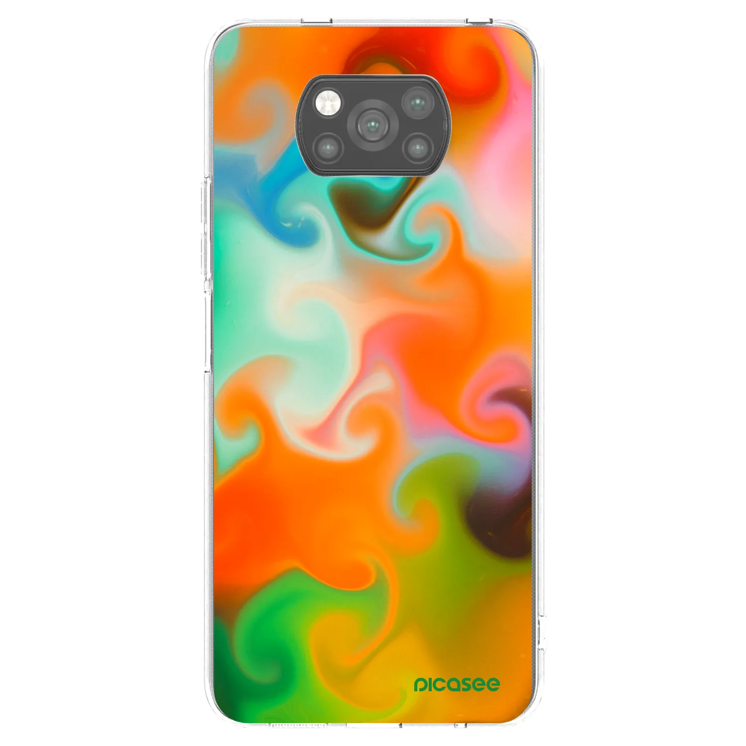 Picasee crna silikonska maskica za Xiaomi Poco X3 Pro - Juice