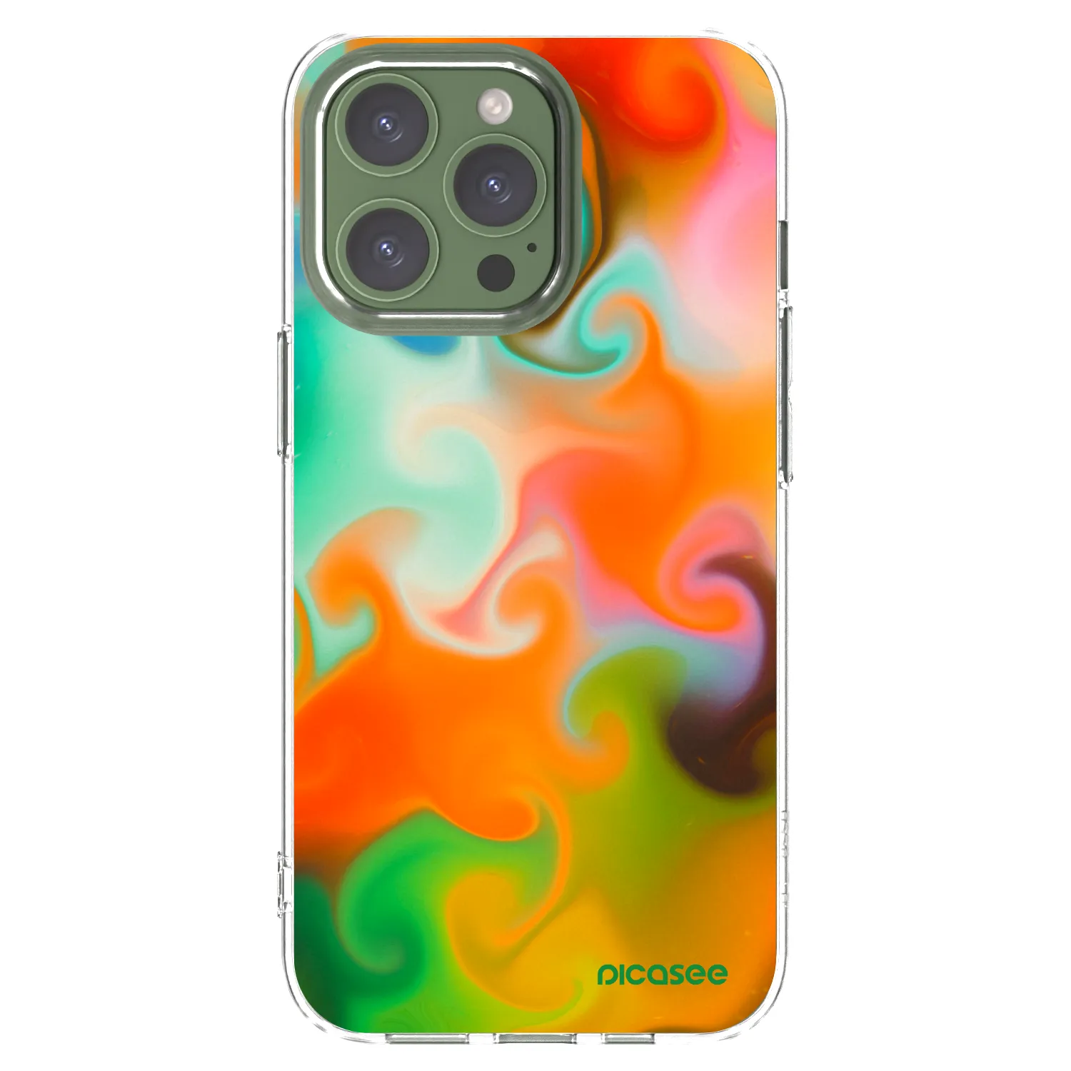 Picasee silikonska prozirna maskica za Apple iPhone 13 Pro - Juice