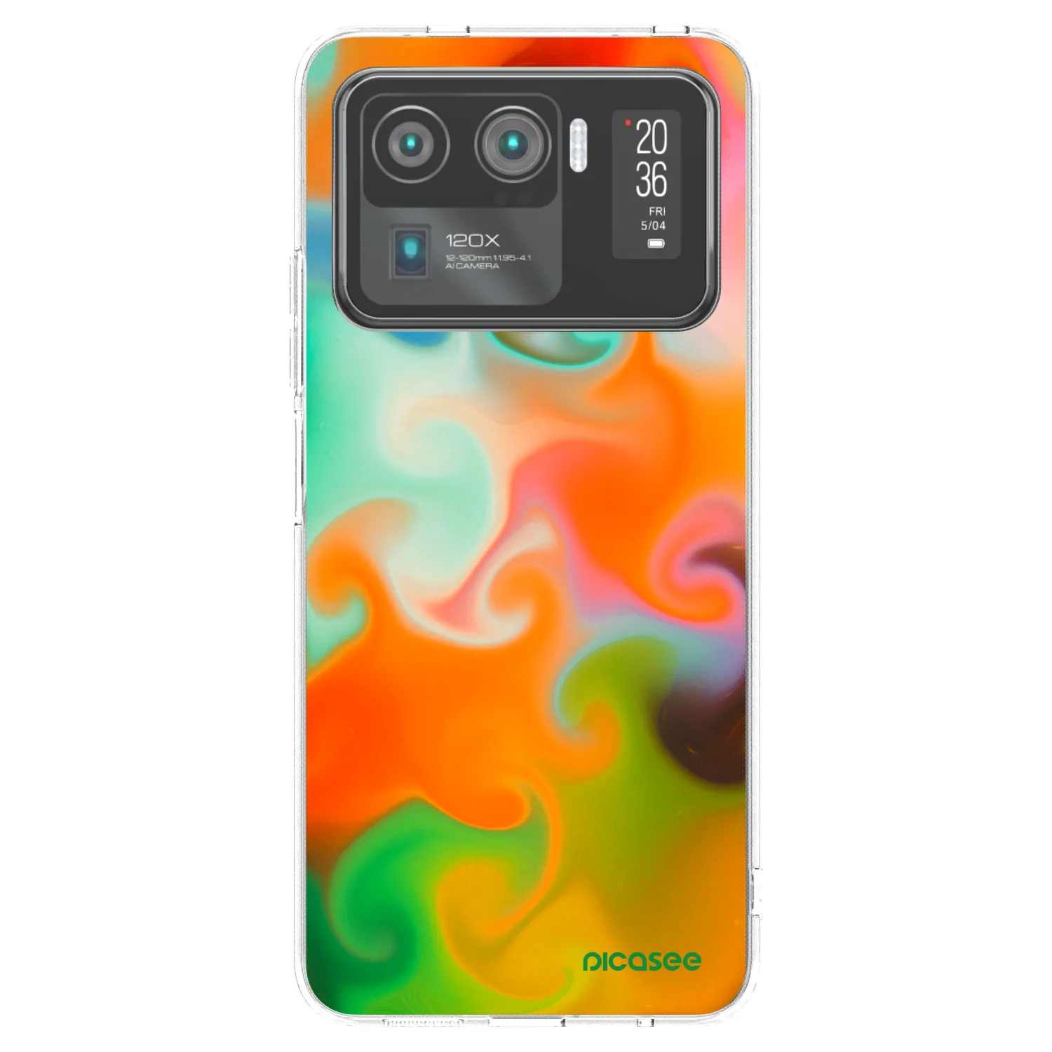 Picasee silikonska prozirna maskica za Xiaomi Mi 11 Ultra - Juice
