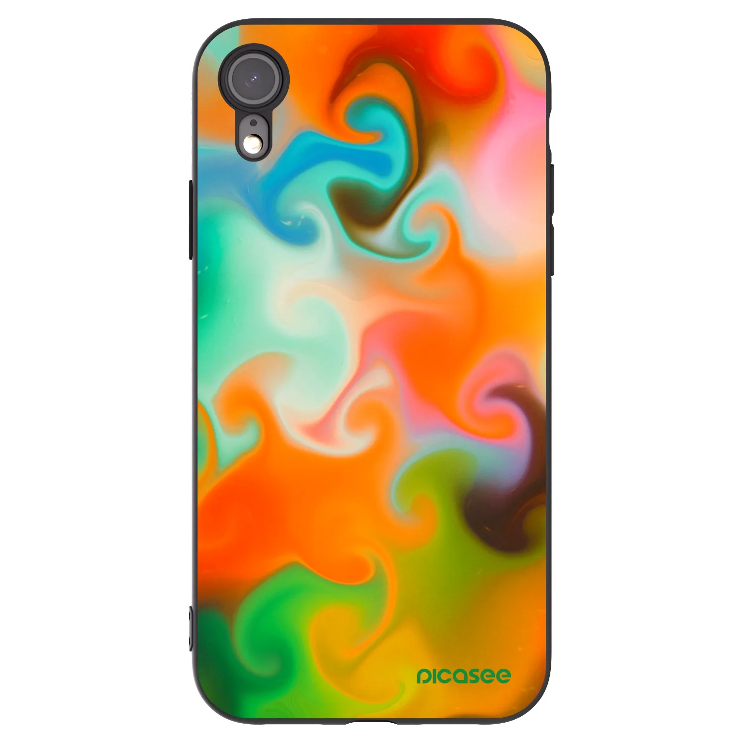 Picasee crna silikonska maskica za Apple iPhone XR - Juice