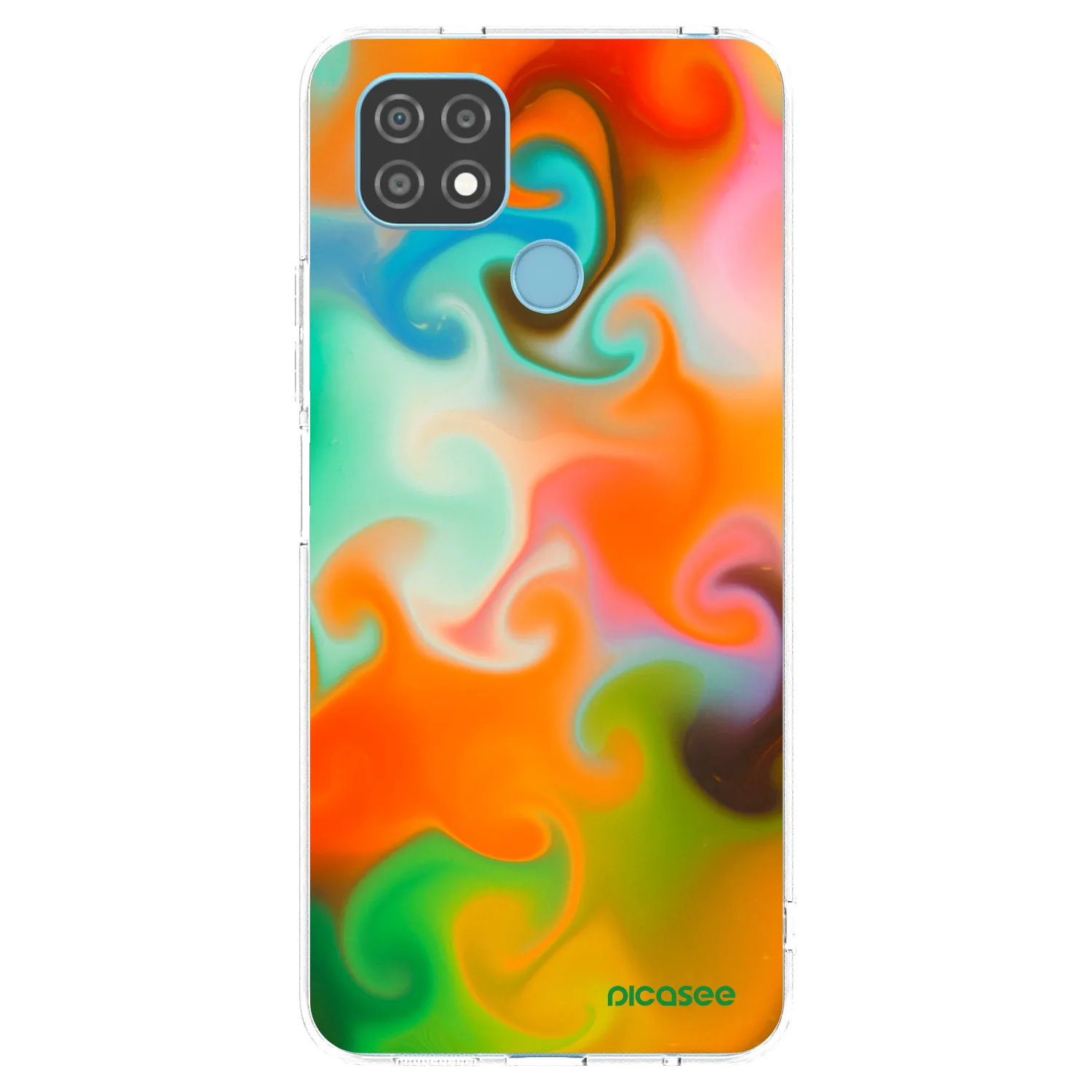 Picasee silikonska prozirna maskica za Realme C21 - Juice