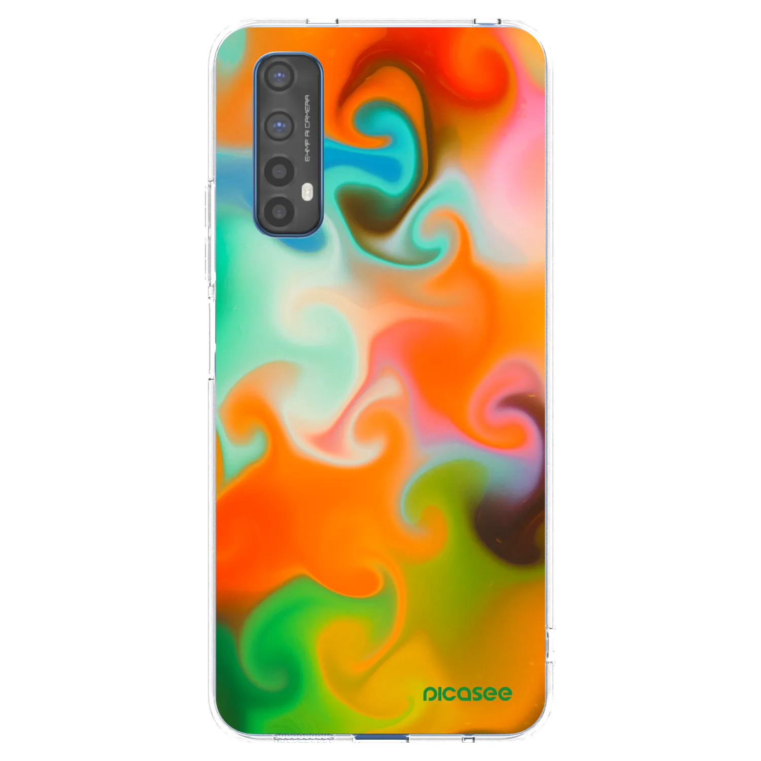 Picasee silikonska prozirna maskica za Realme 7 - Juice