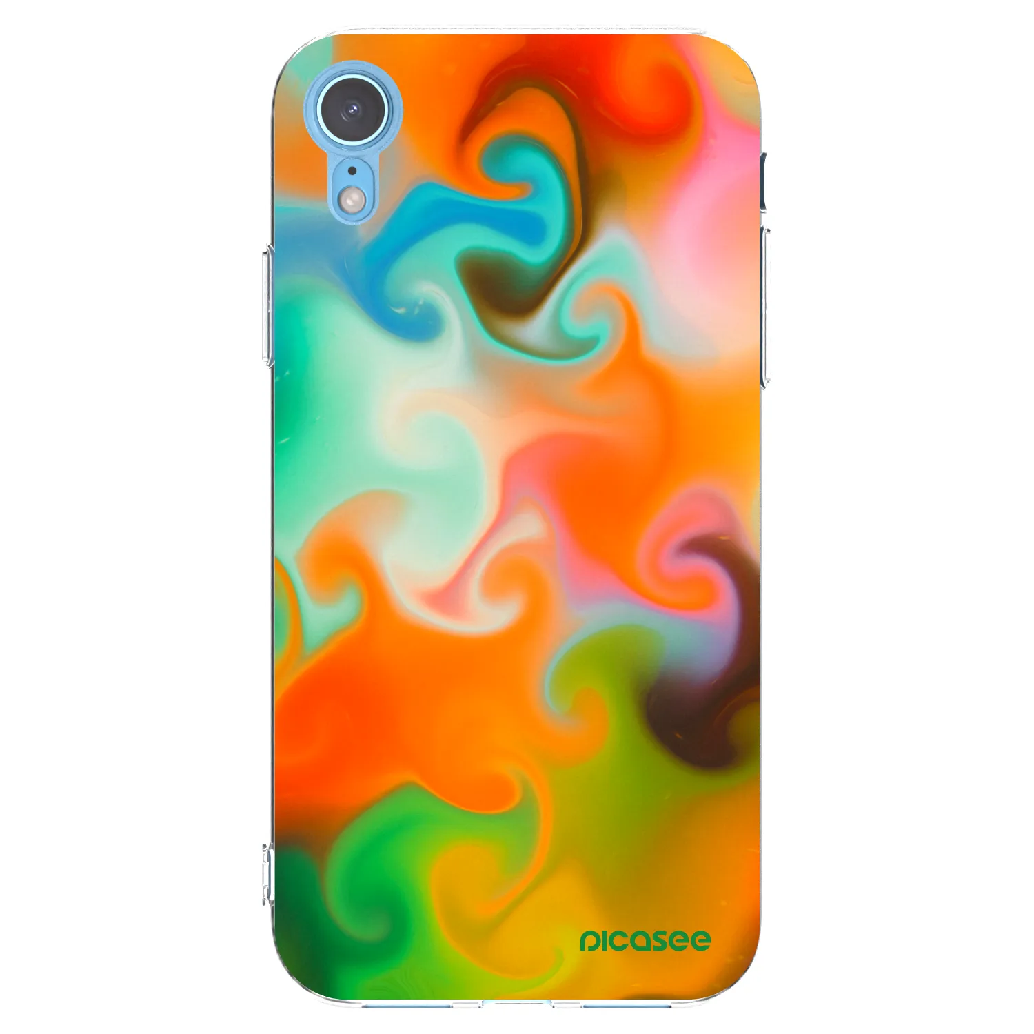 Picasee silikonska prozirna maskica za Apple iPhone XR - Juice